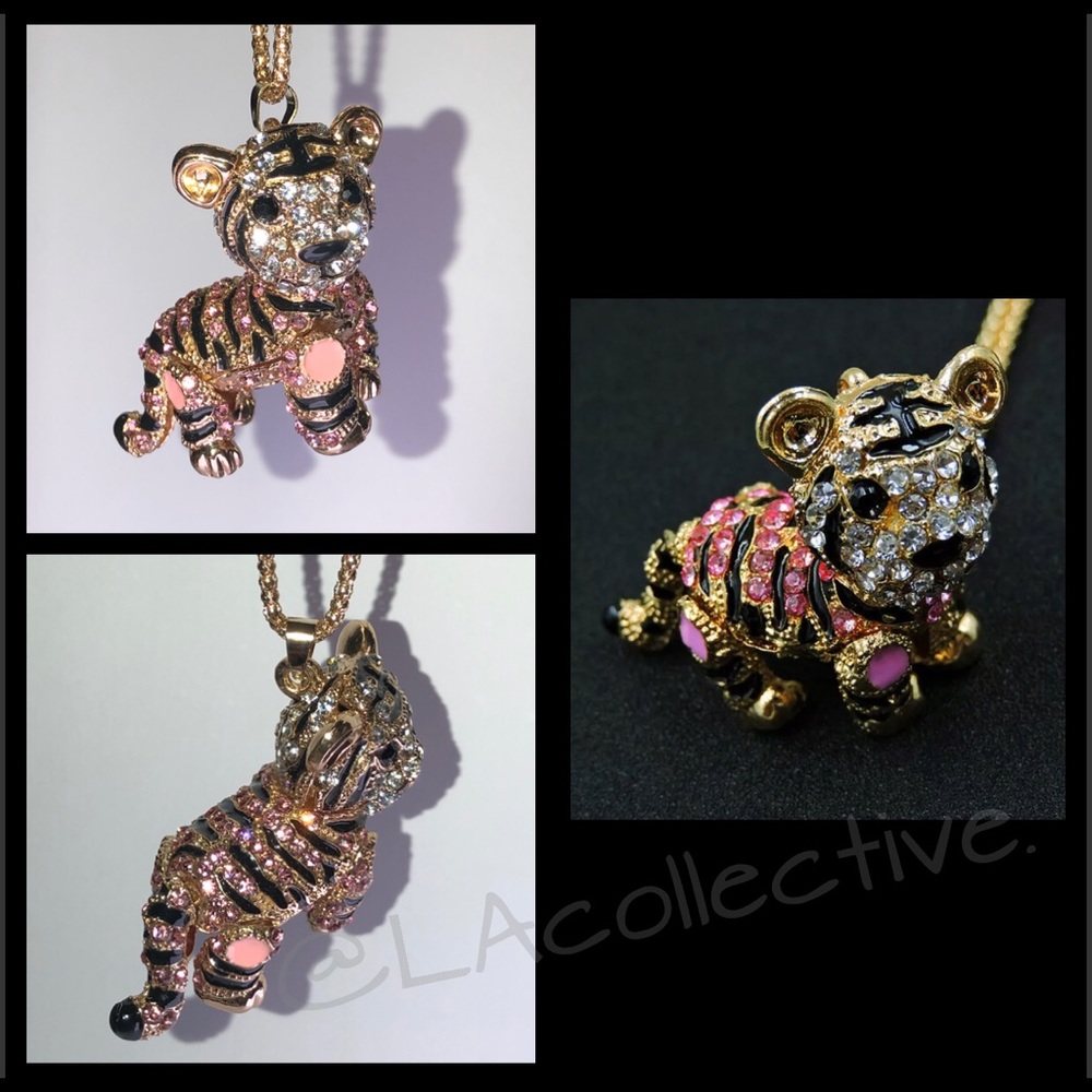 New! Tiger cub & 24” Necklace